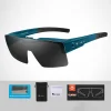Cycling Glasses Polarized Color Changing Flip Cover Myopia Set Goggles