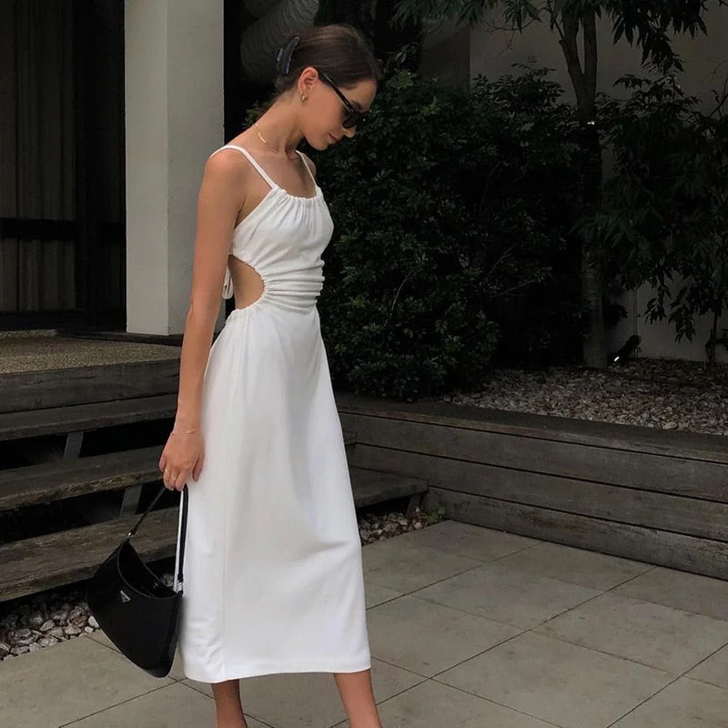 HOT Summer For 2022 Tank Strap Designer Clothes Backless Casual Evening Party Sexy WomenS Prom One Piece Basic Corset maxi Dress
