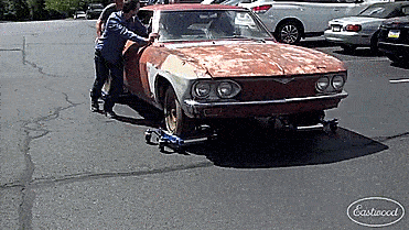 Hydraulic Car Dolly Lets You Move Your Car Around When Jacked Up - Rolling Car Jack