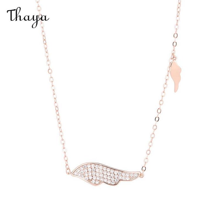 Thaya 925 Silver Wing Necklace