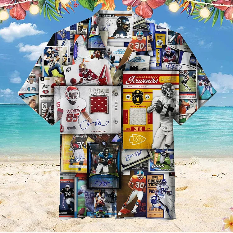 NFL Football cards|Unisex Hawaiian Shirt