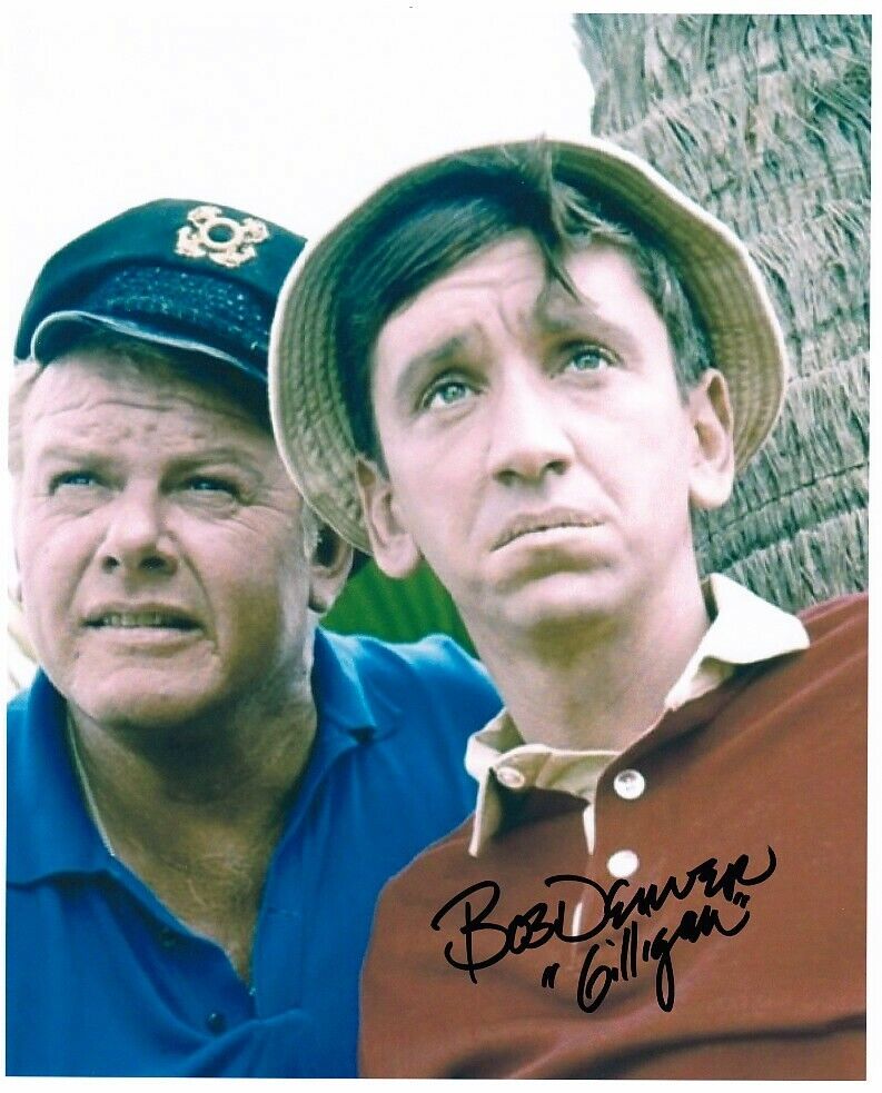 BOB DENVER hand-signed GILLIGAN'S ISLAND 8x10 lifetime coa SKIPPER ALAN HALE JR