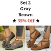 📢 Last Day Promotion 70% Off 🌸 Women's Bowknot Wedge Shoes &ndash; Lightweight Slip-On Casual Flats | All-Season Comfort u0026 Stylish Design