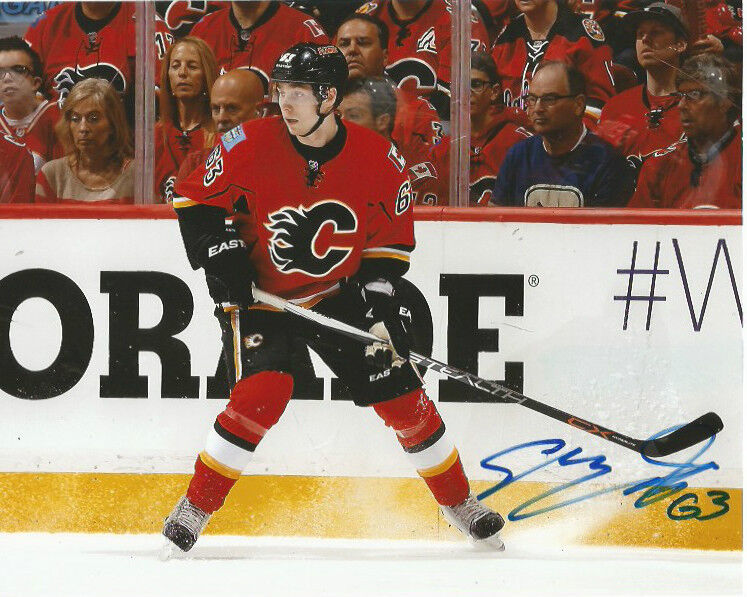 Calgary Flames Sam Bennett Signed Autographed 8x10 Photo Poster painting COA G