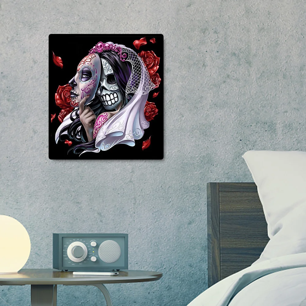 Animated Halloween Diamond Painting Full Round Drill Cross Stitch (W505)