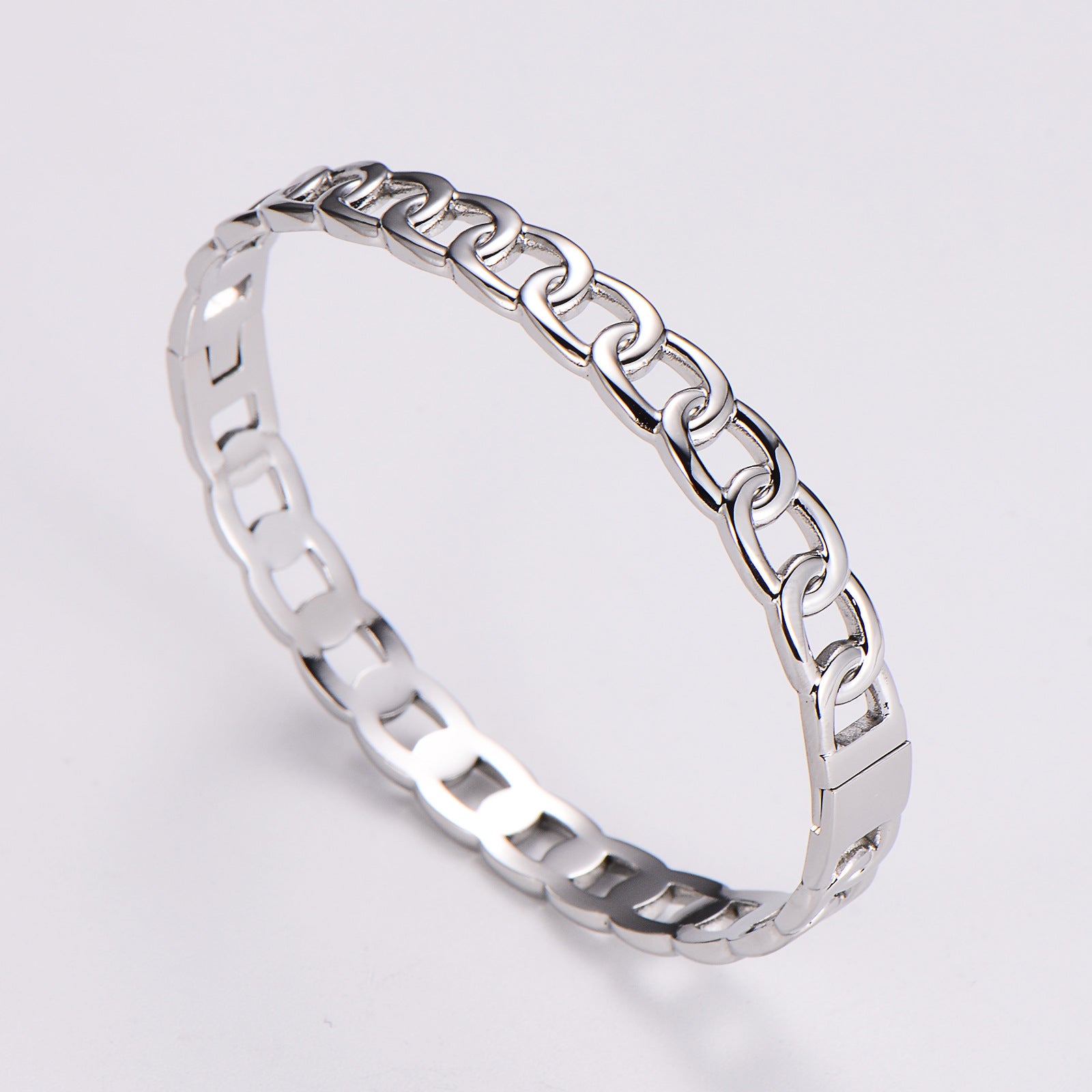 Aml Stainless Steel Hot-Selling Fashion Exquisite Versatile Diamond Bracelet Female Niche