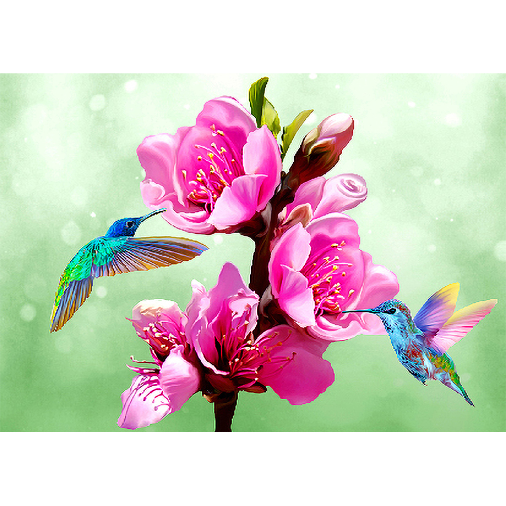 

(Multi-Size) Hummingbird - Round/Square Drill Diamond Painting - 40*30CM, Round diamond 30*40cm, 501 Original