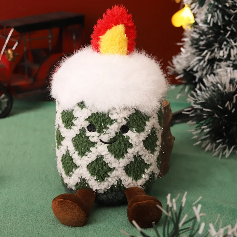 Cute Christmas dolls Christmas trees reindeer snowmen plush toys Christmas decorations doll ornaments-MERUMOTE