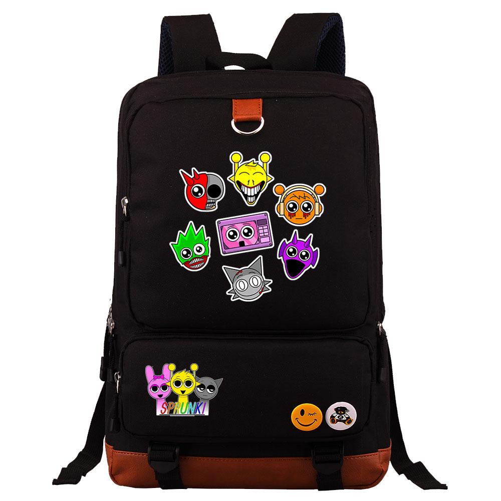 Mayoulove Sprunki Backpack Lightweight, Water-Resistant Design for School and Outdoor Adventures-Mayoulove