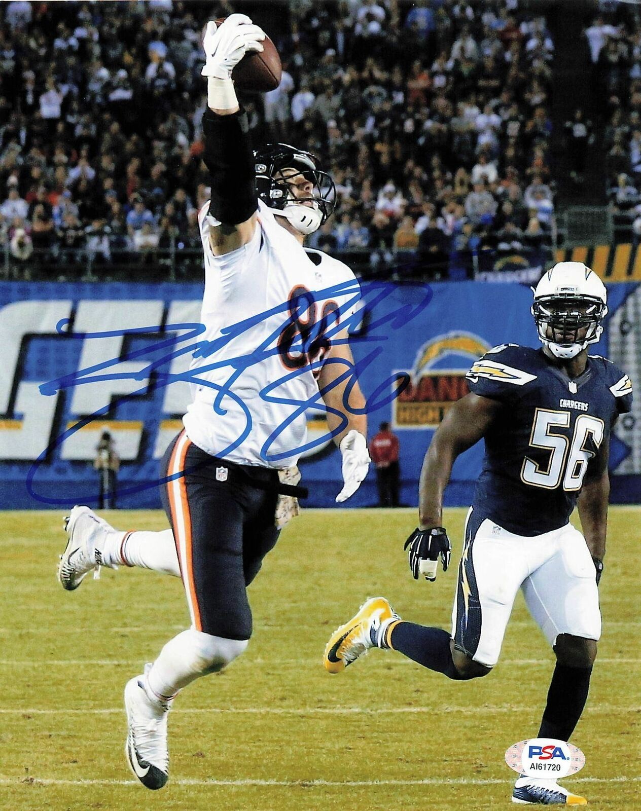 Zach Miller Signed 8x10 Photo Poster painting PSA/DNA Jacksonville Jaguars Autographed