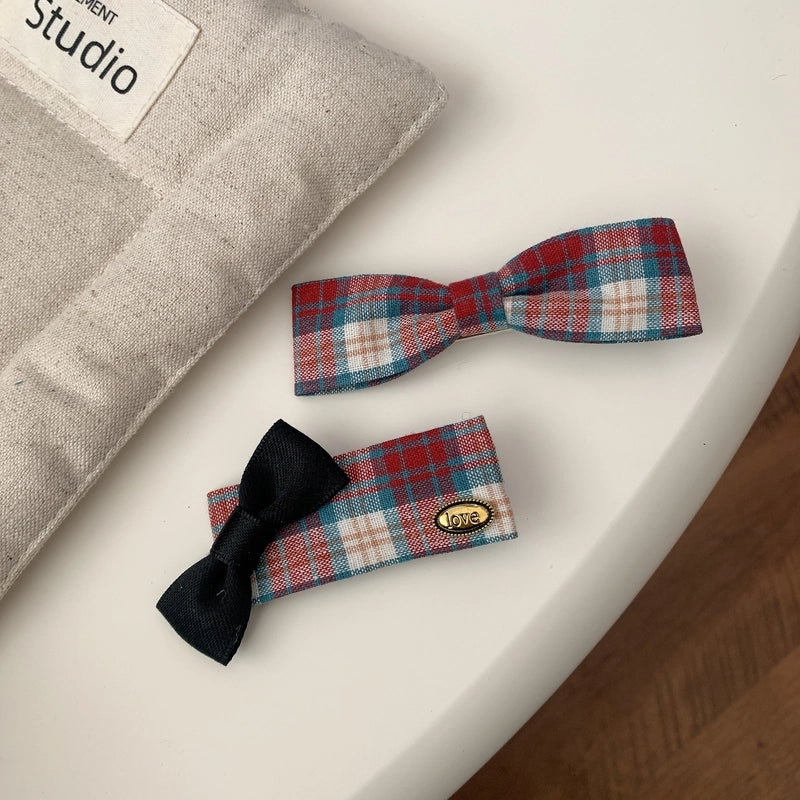 Vintage Style Lady Women’s Lattice Bow Knot Cloth Hair Clip Hair Band Hair Claws