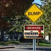 Beware Of Chickens No Responsible For Injury Or Death You Have Been Warned - Vintage Metal Signs - 20*30cm/30*40cm - Warning&Farm
