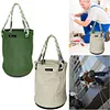 Canvas Tool Bucket Bag with Plastic Bottom Aerial Work Tool Bag for Electrician