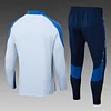 2024/2025 Boca Juniors Half-Pull Training Suit Gray Blue Sleeves Jersey 1:1 Thai Quality