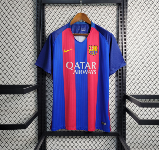 Retro 16-17 Barcelona Home Football shirt 
