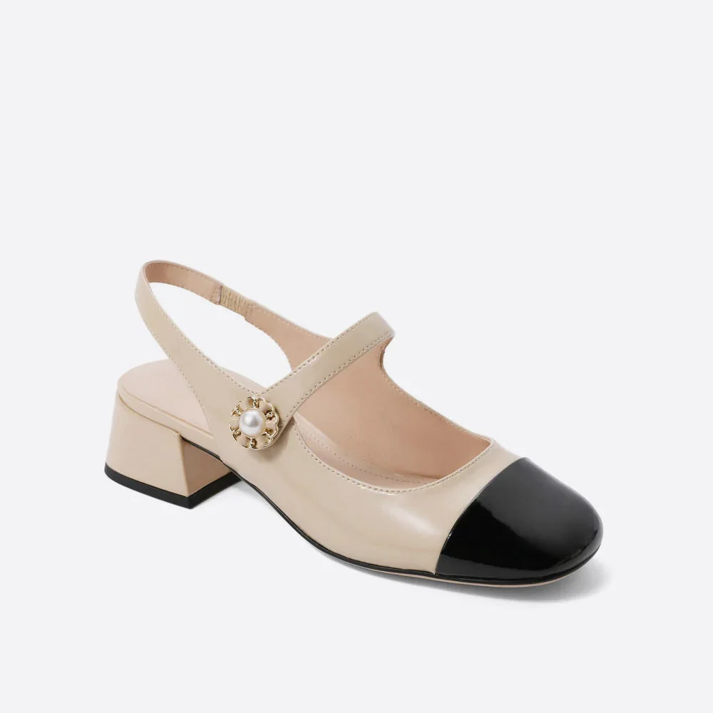 BELLE Mary Jane Genuine Leather Flats