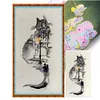 Ink Architectural Cat - 14CT Stamped Cross Stitch - 30*55cm