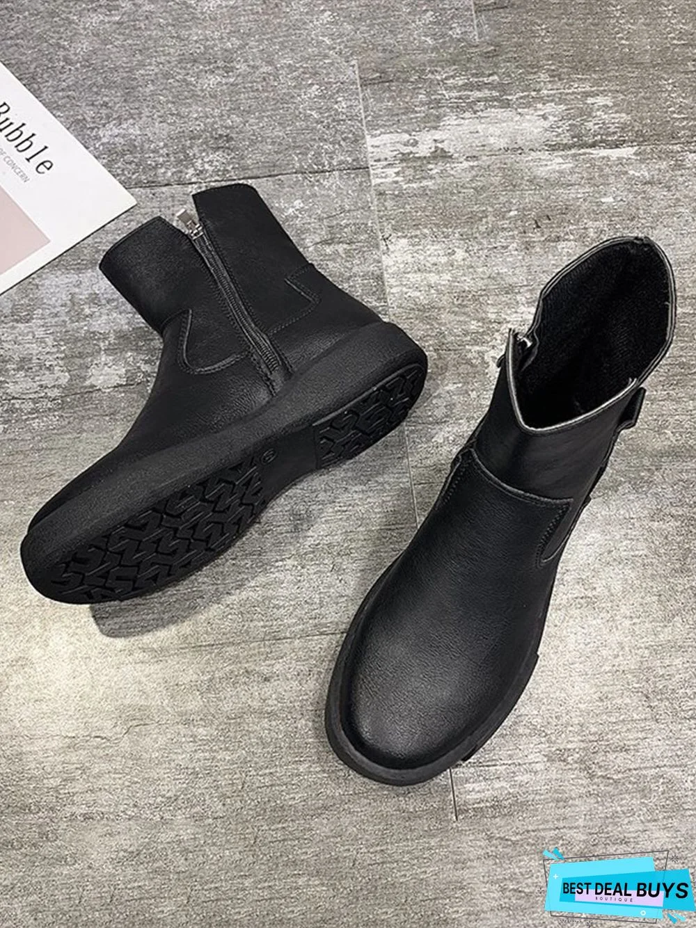 Vintage Leather Ankle Boots