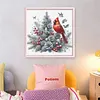 Christmas Tree Cardinal-11CT Stamped Cross Stitch 40*40cm/15.75*15.75in tapestrymarket
