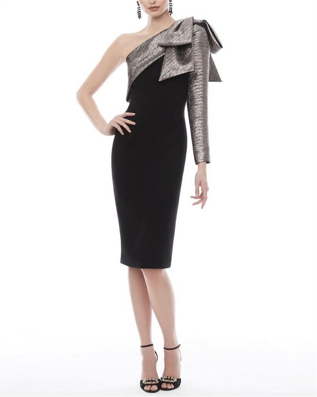 Women's One Shoulder Sleeve Dress