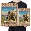 Motorcycle Girl - Vintage Metal Signs(8*12Inch) - Vehicle