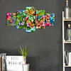 (100*50cm)Butterfly Flower - Full Round Drill Diamond Painting
