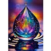 Water Drop Flowers-11CT Stamped Cross Stitch 40*60cm (Big Size)