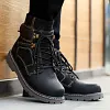Real Leather Vintage Combat Boots / Men's Motorcycle Military Shoes