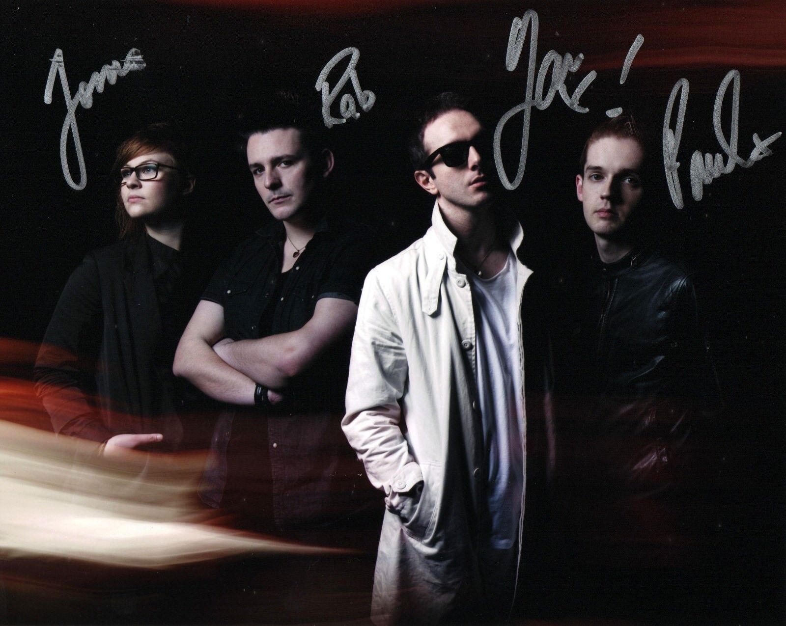 Glasvegas band REAL hand SIGNED 8x10 Photo Poster painting #1 COA Autographed all 4 members