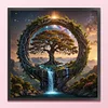Life Tree-14CT Stamped Cross Stitch 40*40cm