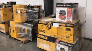 DEWALT Customer Returns Tool Pallets Online⭐Buy 7 FOOT TALL &ldquo;MONSTER&rdquo; PALLETS Online⭐