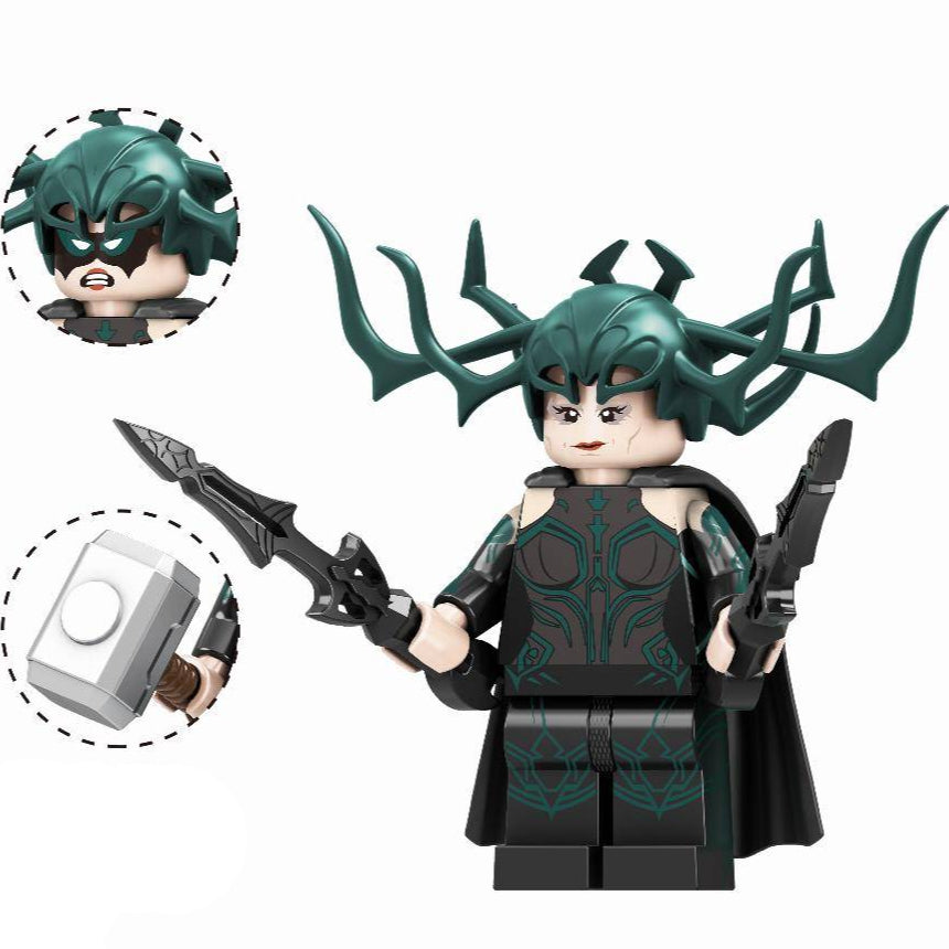 Hela Custom Marvel Superhero Minifigure Minifigure Bricks monstertoys