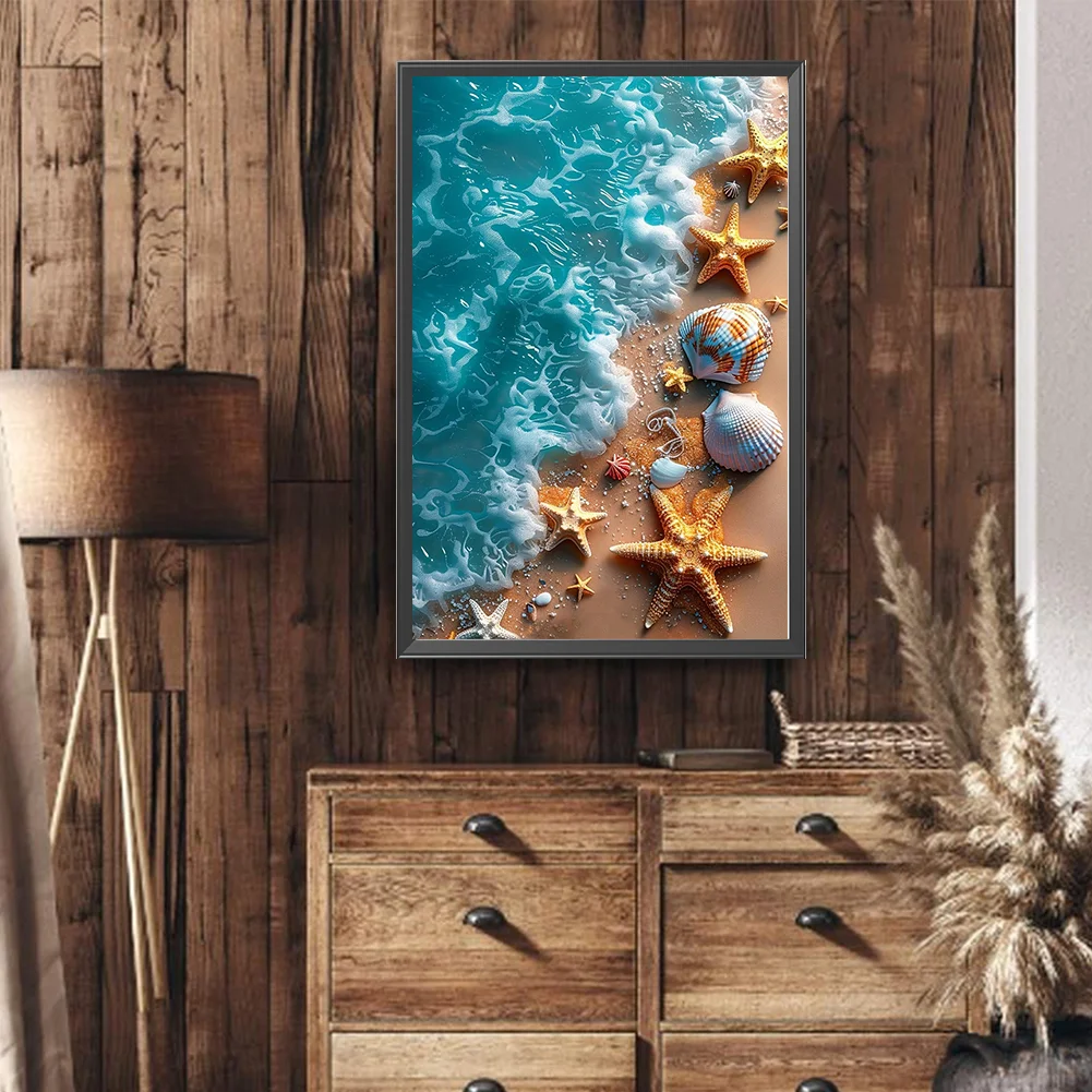 Diamond Painting - Full Round Drill - Seaside Beach(Canvas|40*60cm)