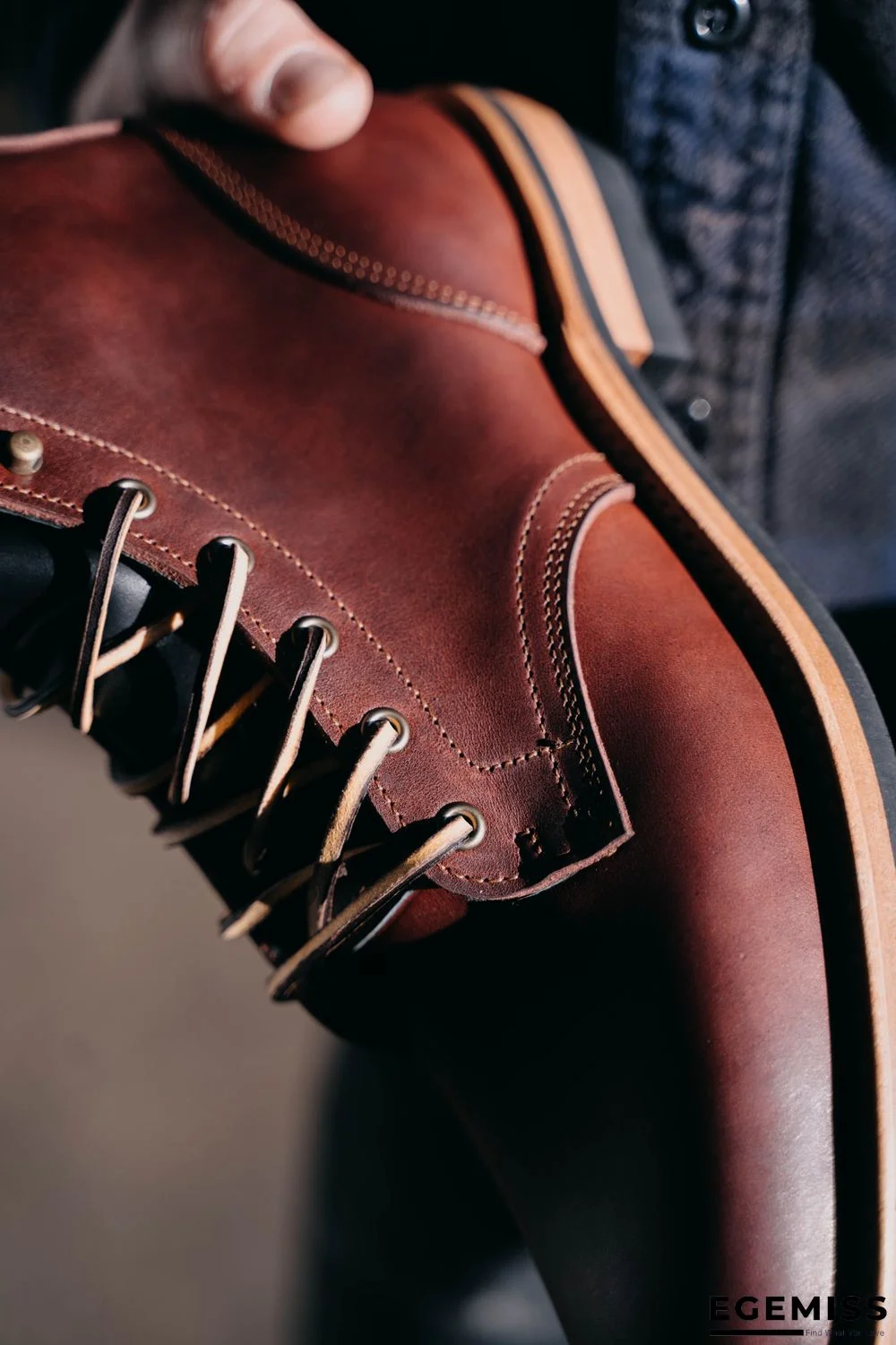 Cow Split Leather Men Boots Comfortable Boots Men Footwear Rubber Ankle Boots Men's Shoes | EGEMISS