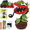 Halloween Crochet Starter Kit, Man-eating flowerBeginner Crochet, Craft Kits For Adults, Easy Crochet For Gift Home Decor
