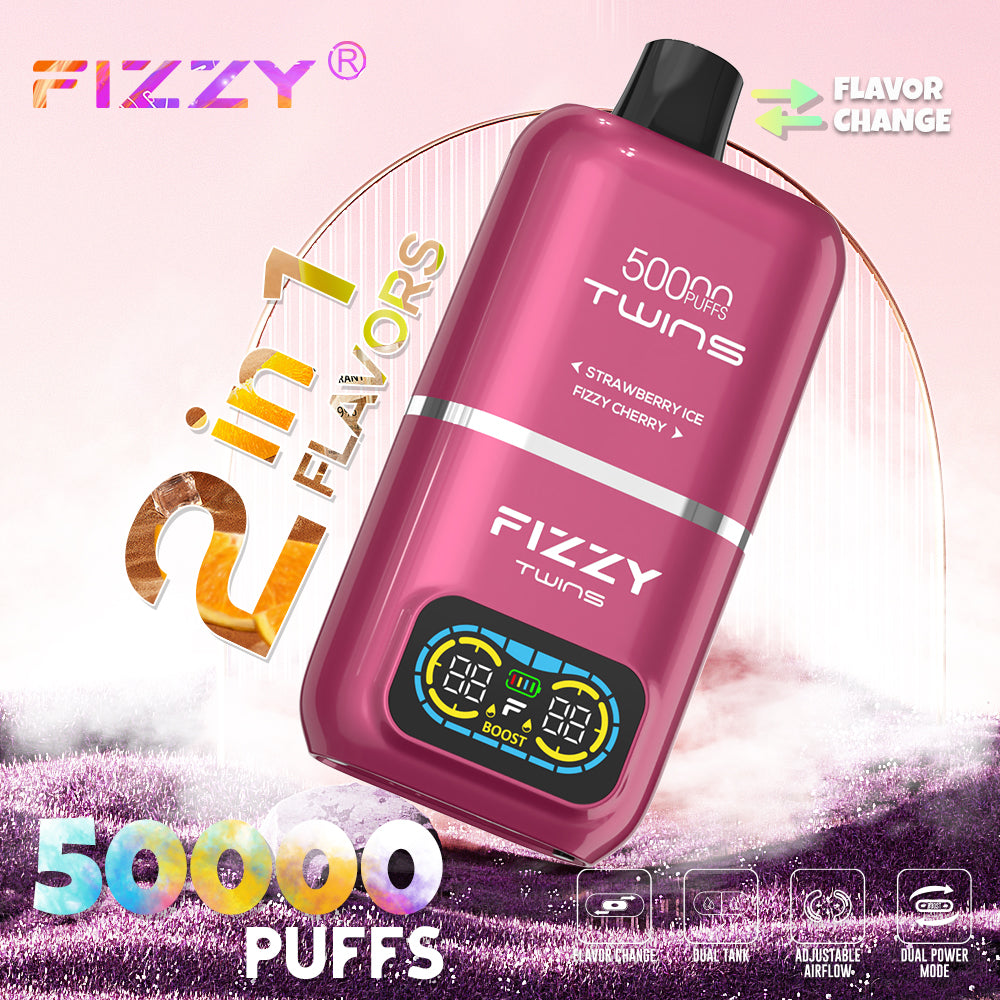FIZZY TWINS 50000 Puffs Disposable Vape Wholesale fizzy CTYVape