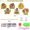 6Pcs Sunflower Fairy DIY Diamond Painting Kits Garden Stakes Diamond Art Kits