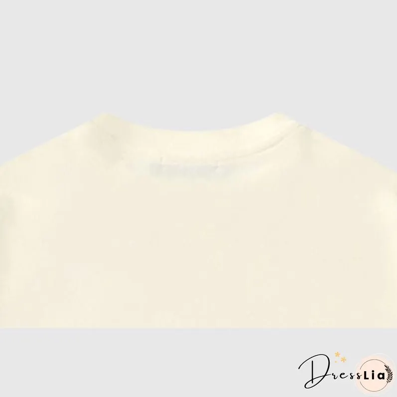 Letter Embroidered Tee