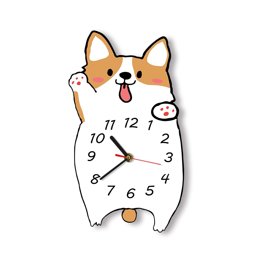 

Corgi Dog - Frameless Acrylic Wall Clock, 501 Original