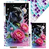 Diamond Painting - Full Round Drill - Black Panther(Canvas|40*70cm)