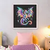 Crystal Dragon Colorful Neon Animals -14CT Stamped/Counted Cross Stitch 30*30cm tapestrymarket