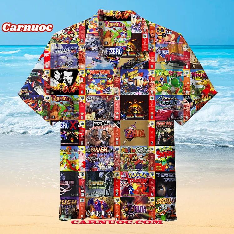 Nintendo 64 Games | Unisex Hawaiian Shirt