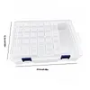 32 Double Buckle Clear Bead Organizer Box with Compartments Plastic Storage Boxes Set with Stickers Multifunctional Diamond Painting Storage Containers for Diamonds Seeds Beads Nail Rhinestones