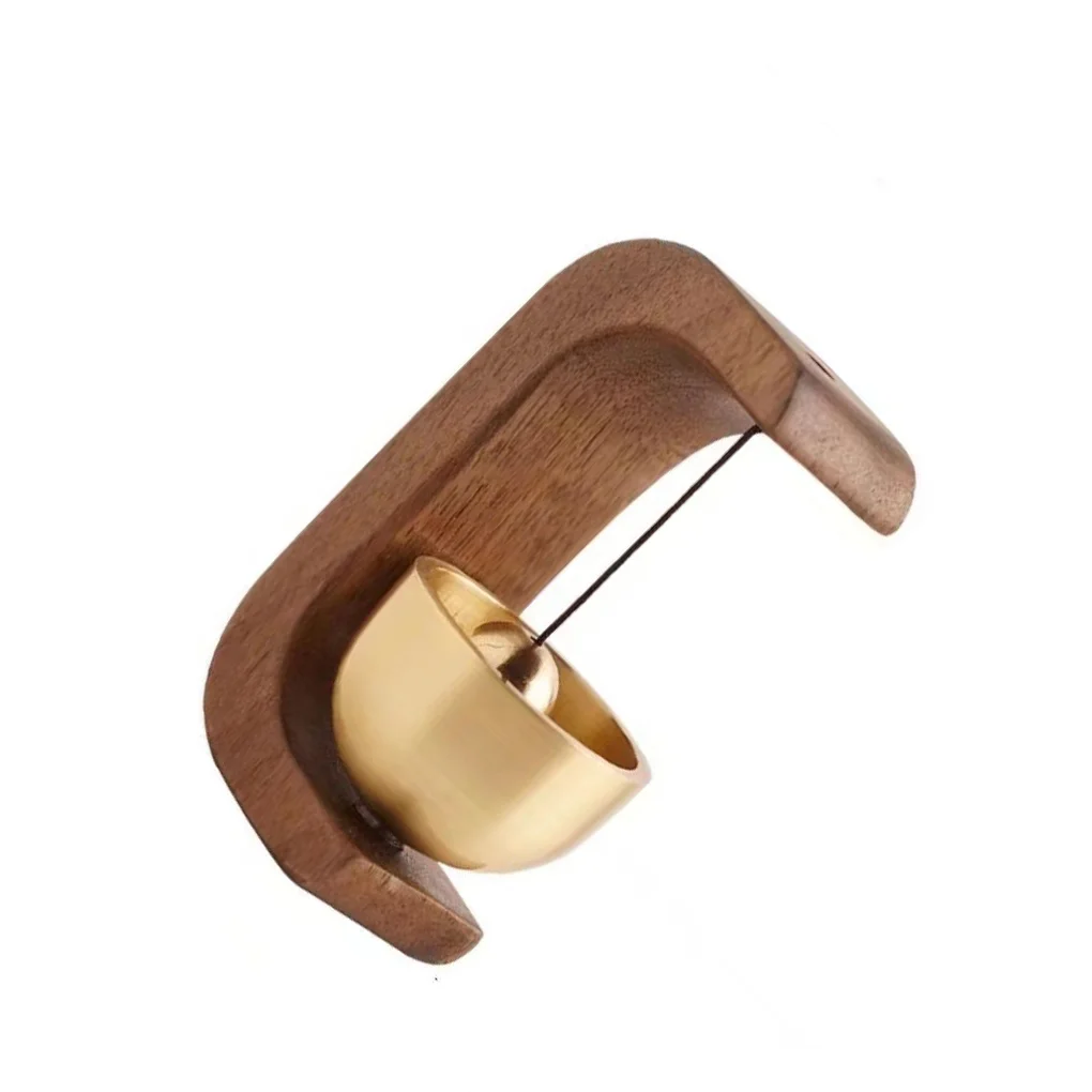 Door Bell Wooden Wind Chimes Magnetic Doorbell Home Entrance Decoration