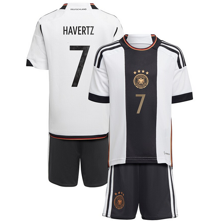 Deutschland DFB Mini-Kit Kai Havertz 7 Heimtrikot Kinder WM 2022