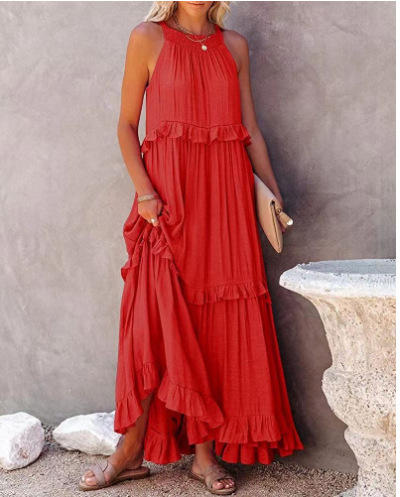 Resort Ruffle Maxi Dress