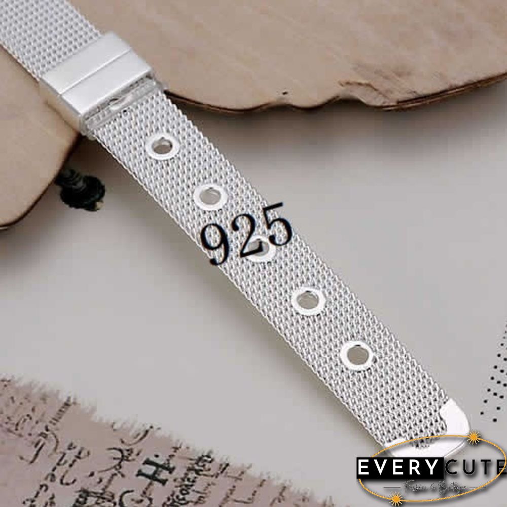 Fashion Jewelry 925 Sterling Silver Bangle Bracelets for Women