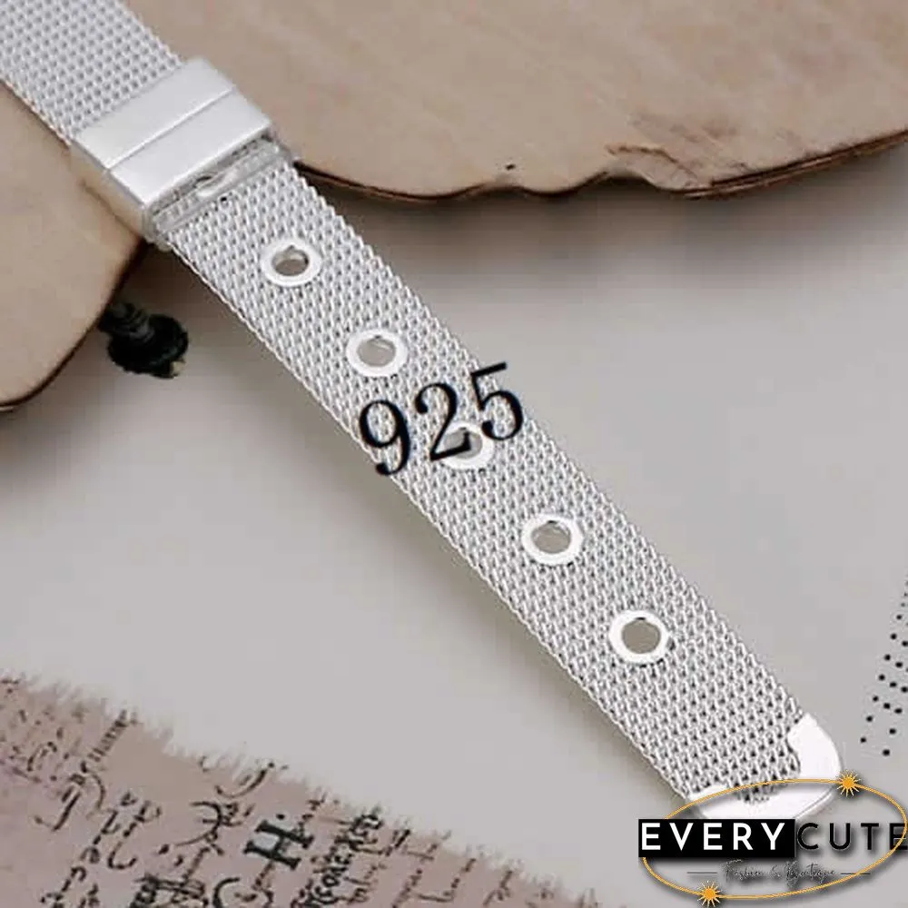 Fashion Jewelry 925 Sterling Silver Bangle Bracelets for Women