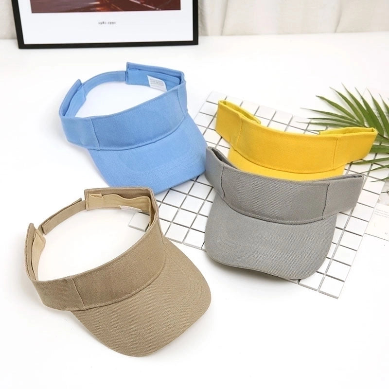 Unisex Minimalist Solid Color Curved Eaves Sun Hat