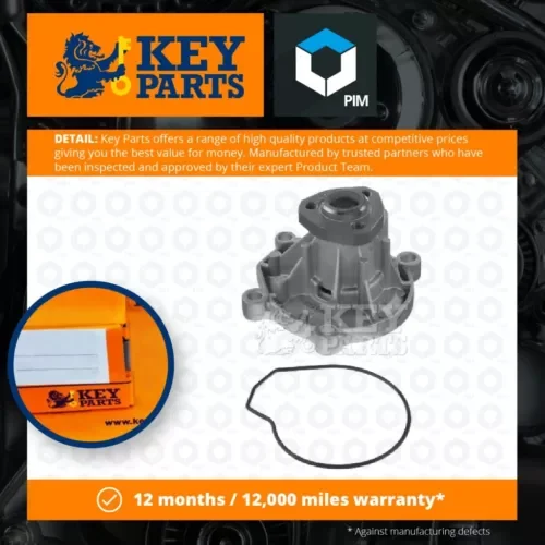 Water Pump fits VW POLO 9N, Mk5 1.2 2001 on Coolant KeyParts 03D121005 Quality Parts